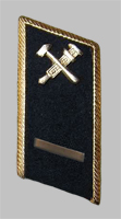 Петлица среднего начсостава МПС образца 1973 года для черного пиджака