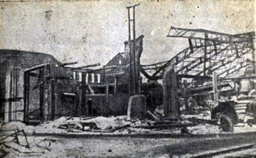 Разрушенные цеха воронежского завода им. Ф.Э. Дзержинского (1943 год)